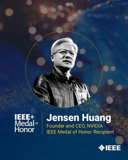 "This profession is the most noble of all." @NVIDIA CEO Jensen Huang, IEEE Medal of Honor recipient, on what it truly means to be an engineer — and why the discipline sits at the foundation of society.