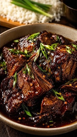 Korean-Inspired Garlic Ginger Soy Glazed Chuck Roast #chuckroast #koreanbeef #beefrecipe #beefrib