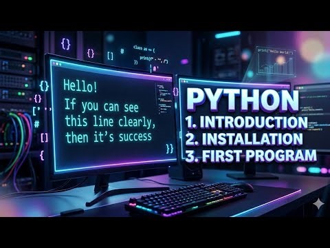 Python Full Course for Beginners | Day 1 – Introduction, Installation & First Program