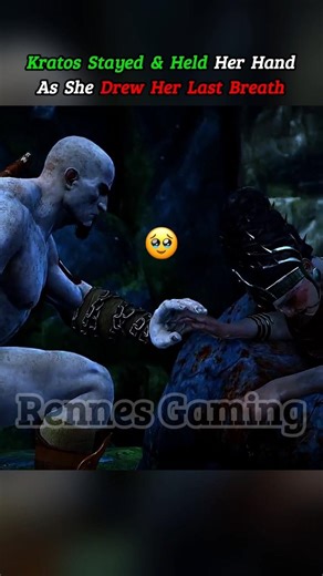 Kratos Held Her Hand Before She Died #godofwar #shorts