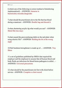 Nail Technician Exam And Practice Exam Newest Actual Exam 30 video