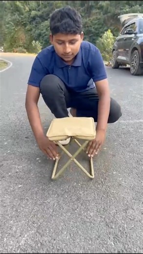 Portable 2 Ta Foldable Mini Stool for Solo Camping