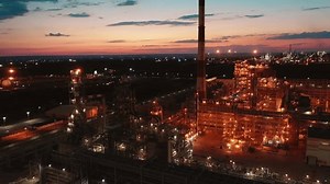 Facilities Petroleum Refinery Filmed Evening Stock Footage Video (100% Royalty-free) 1102037005 | Shutterstock
