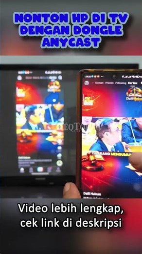 Nonton HP di TV dengan AnyCast #anycast #miracast #mirroring #ezmira