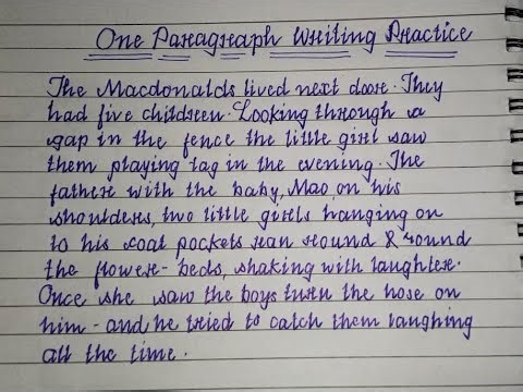 Beautiful Paragraph Writing| Attractive Handwriting| Writing Practice