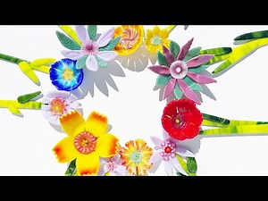 Fused Glass Bouquet of Flowers