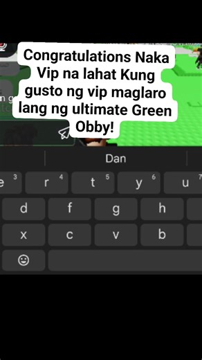 Vip command sa ultimate Green Obby! | Mamilpil Gaming