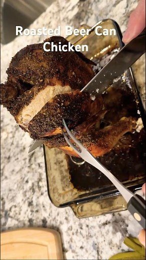 Oven Roasted Beer Can Chicken