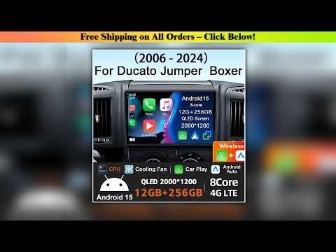 Android 15 Car Radio For Fiat Ducato 2005 - 2023 Citroen Jumper Peugeot Boxer Wireless Carplay