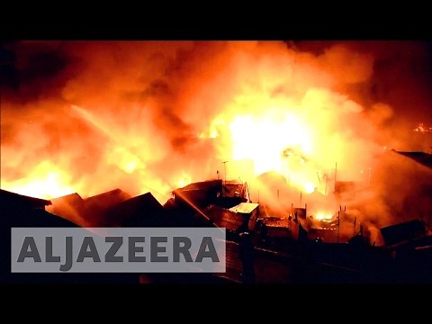 Manila: Thousands left homeless as fire ravages slum