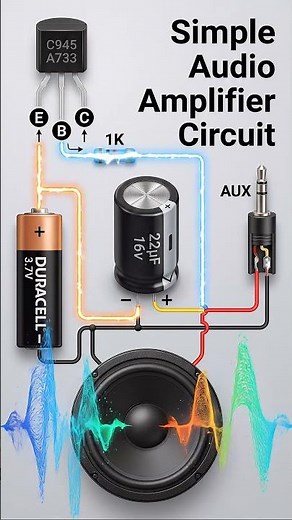 Simple Audio Amplifier Circuit | DIY Mini Speaker Amplifier | Easy Electronics Project