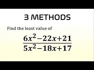 Find Least Value of Expression? | 3 Powerful Methods!
