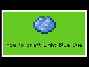 How to craft a Light Blue Dye | Minecraft 1.19.3 | (Beginners Guide)