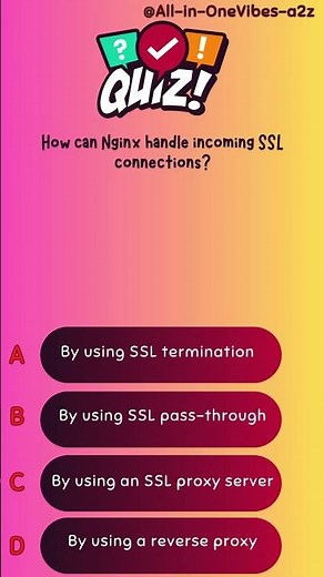 How can Nginx handle incoming SSL connections?