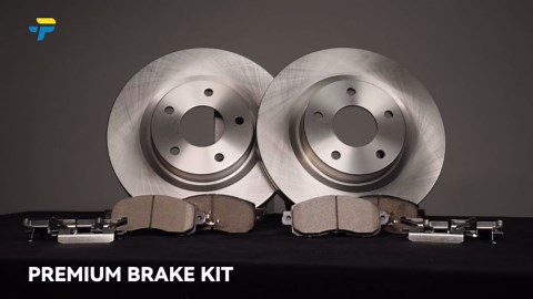 PHILTOP Front Brake Pads and Rotors Kits for Chrysler PT Cruiser 2001-2010 Automotive Replacement Brake Kits, 53000+D841