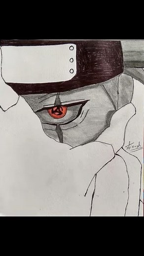 How To Draw Kakashi's Mangekyou Sharingan - Step By Step Tutorial