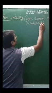 PYQ Problem based on coherent and incoherent addition of waves