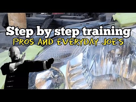 Step by step HEADLIGHT RESTORATION TRAINING/Pros and everyday Joe's