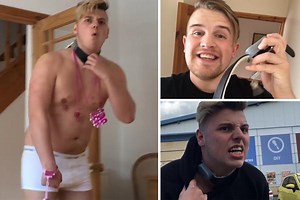 Ben Phillips gives Elliot a serious shock by locking him in electric dog collar