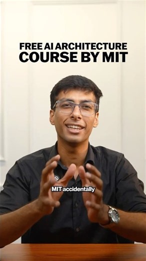 Free AI Architecture Course by MIT