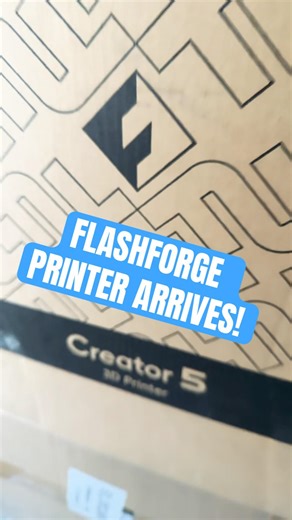 FlashForge Creator 5 ARRIVED! Unboxing Tease