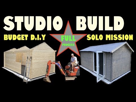 Building a Backyard Recording Studio from Scratch!" #diy #garden