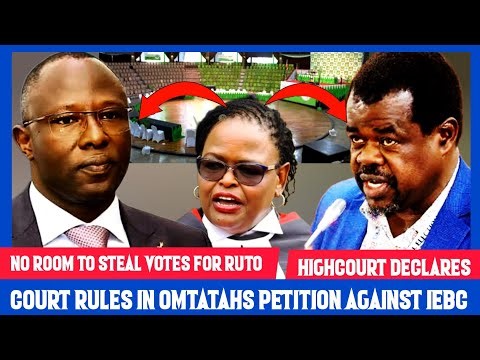 RUTOS BLOW: Okiya Omtatah Wins Petition Against IEBC CHAIR ETHEKON! Loses Power On President Results