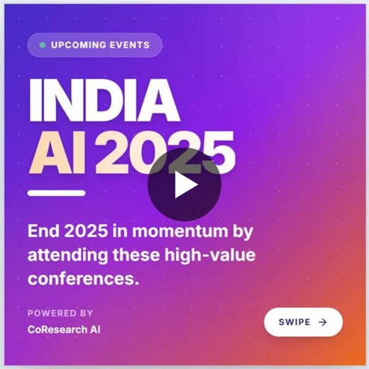 #indiaai #aiconferences2025 #nlp #deeplearning #hpc #computervision #techeventsindia #artificialintelligence #coresearchai | CoResearch AI 🇮🇳