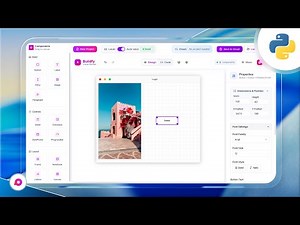 Python Modern GUI Builder | Drag & Drop with CustomTkinter Export – No Code!