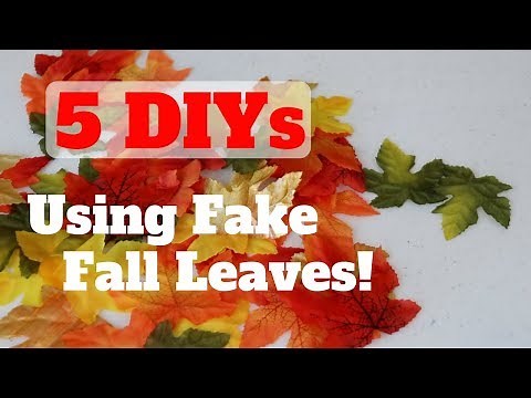 5 DIYs Using Fake Fall Leaves from the Dollar Store | TuTu Ep 58