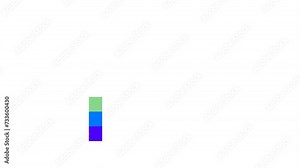 Color scale animation, alpha channel on, transparent 4k 60 fps.