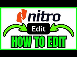 How To EDIT In Nitro PDF (QUICK & EASY) 2026