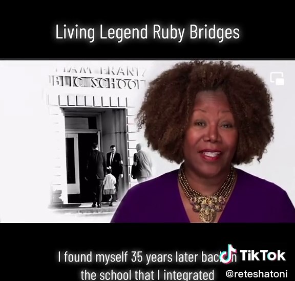 Honoring Queen Ruby Bridges for her courage 👑 #rubybridges #civilrights #civilrightsmovement #intergration #neworleans #livinglegend #fypシ #fyp #viral #blackhistory #blackhistorymonth #blacktiktok #blacktiktokcommunity #blacklivesmatter #reteshatoni