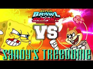 SpongeBob SquarePants vs Sandy Cheeks II | Super Brawl Showdown v0.3.1a Full Match Gameplay