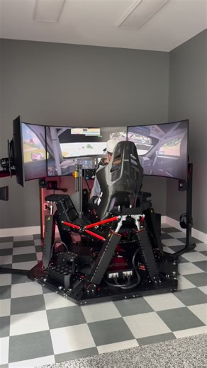 Mancave goals = achieved ✅ with this P1 Spyder 6DOF Racing Simulator. 🕷️ 🏎️ 💨 Save up to 20% through November 30th for Black Friday! | Podium 1 Racing