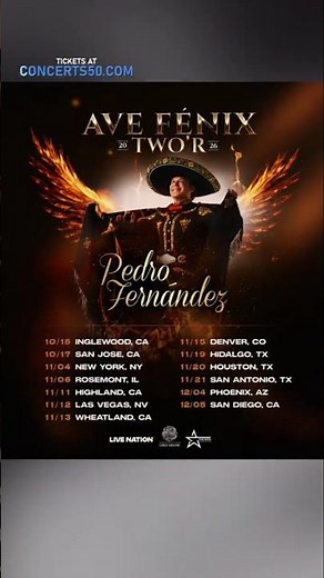 Exclusive: Pedro Fernández 2026 Tour Across US!🔥