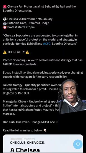 Chelsea Fans Plan Peaceful Protest for Change