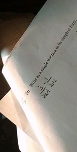 Write as a single fraction in its simplest form:(3/(2x 1)) - ... | Filo
