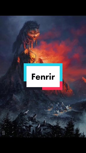 The mighty Fenris Wolf, son of Loki #fyp #foryou #norse #mythology #norsemythology #myths