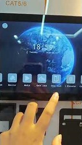 🎥Premium 10-inch touch screen building video intercom for engineering projects!