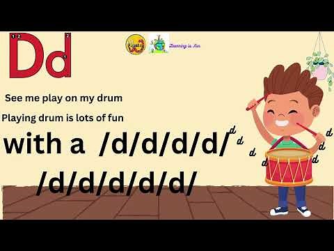 Jolly phonics /d / song for kids ‪@learningisfun3498‬