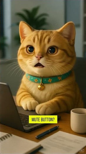 Epic Zoom Fails: My Cat’s Uninvited Guest #shorts