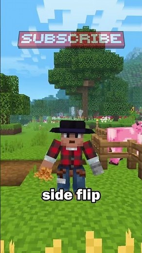 Do BackFlip in Minecraft Bedrock Edition #minecraft