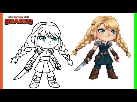 Astrid Hofferson Drawing Tutorial | How to Train Your Dragon