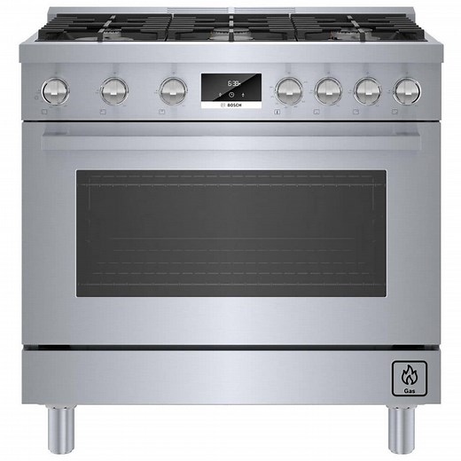 Reviews for Bosch 800 Series 36 in. 3.5 cu. ft. Industrial Style Gas Range with 6-Burners in Stainless Steel | Pg 1 - The Home Depot
