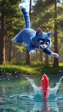 Blue Cat’s Jungle Pizza Party 🍕🌴 | Cute Animal Friends Sharing Pizza