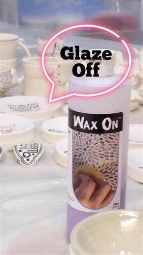 Just a little wax magic - keeps the glaze exactly where you want it. #Pottery #Waxing #PotteryProcess More Studio Tips. Check it out here Type 'SHOW ME' in comments | Tania Rustage Ceramics