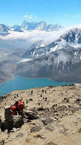 The breathtaking panorama of Gokyo Lake and the majestic Himalayas from the summit of Gokyo Ri!! 📷:@callfromhimalayas @followers https://www.nepalguideinfo.com #gokyori #gokyo #gokyolakes #himalayasnepal #mountainsview #callfromhimalayas #nepalplanettreks #gokyolaketrek #everyonefollowers #sagarmathanationalpark #khumbuvalley | Nepal Mountain Guide Team