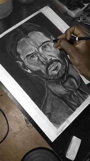 How to shade realistic portrait #art #drawing #artist #sketch #shorts