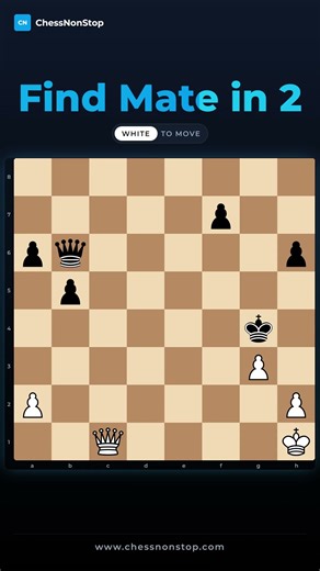 This Quiet Move Forces a Brutal Checkmate in 2! | Daily Chess Puzzle #shorts #chess
